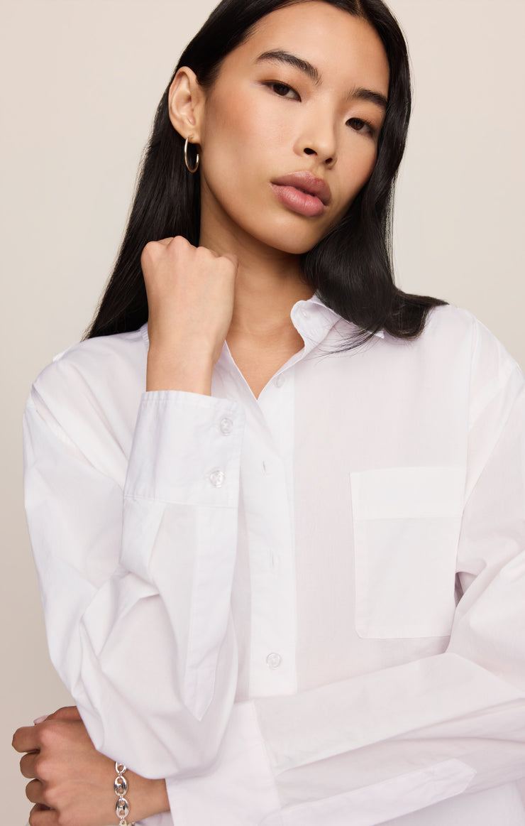 Tops The Gallery Button Up White