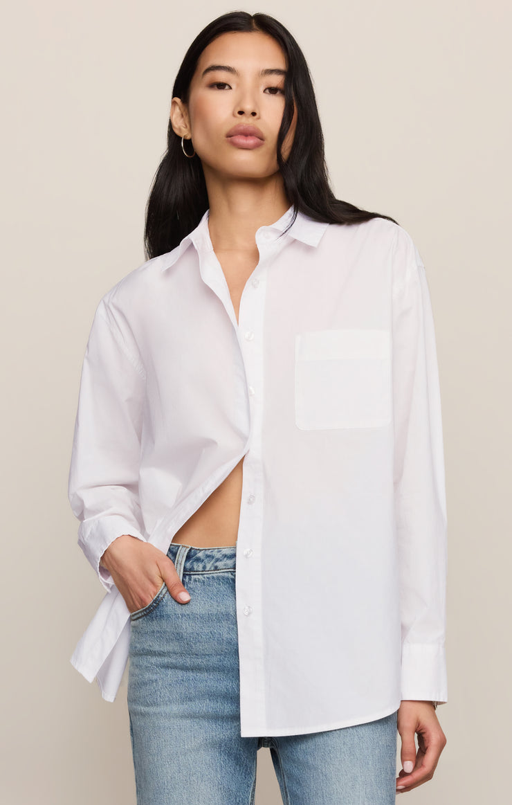 Tops The Gallery Button Up White