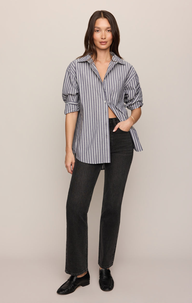 The Gallery Striped Button Up