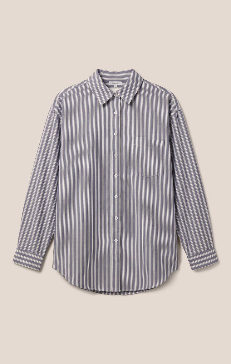 The Gallery Striped Button Up