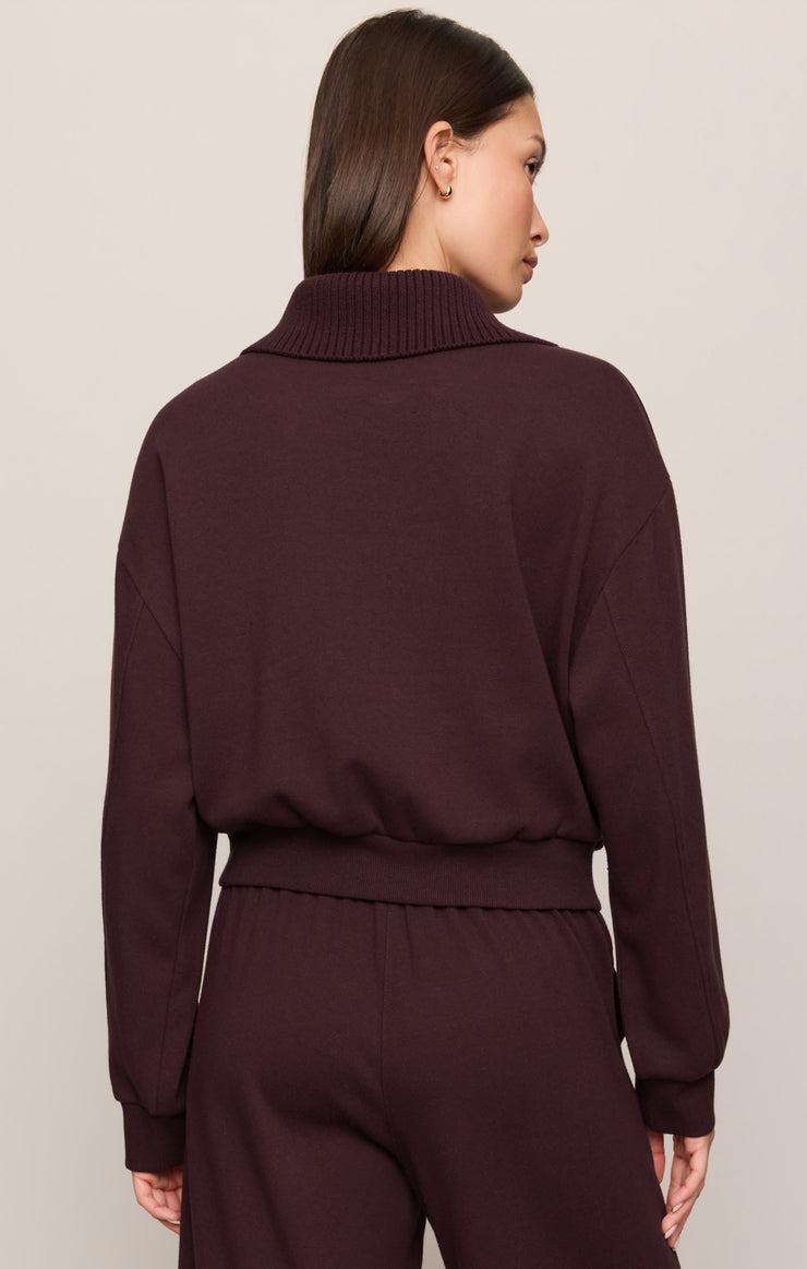 Tops Globe Trotter Sweatshirt Berry Noir