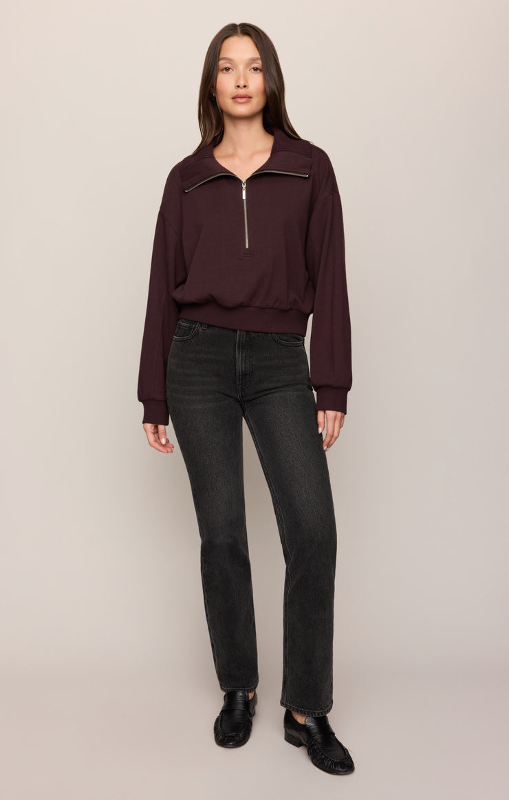 Tops Globe Trotter Sweatshirt Berry Noir