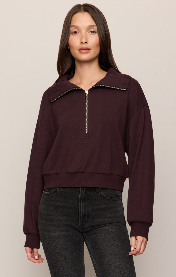Tops Globe Trotter Sweatshirt Berry Noir