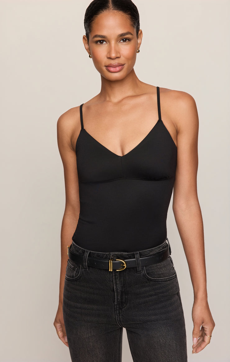 Tops Luxe Smooth Essential Tank Black