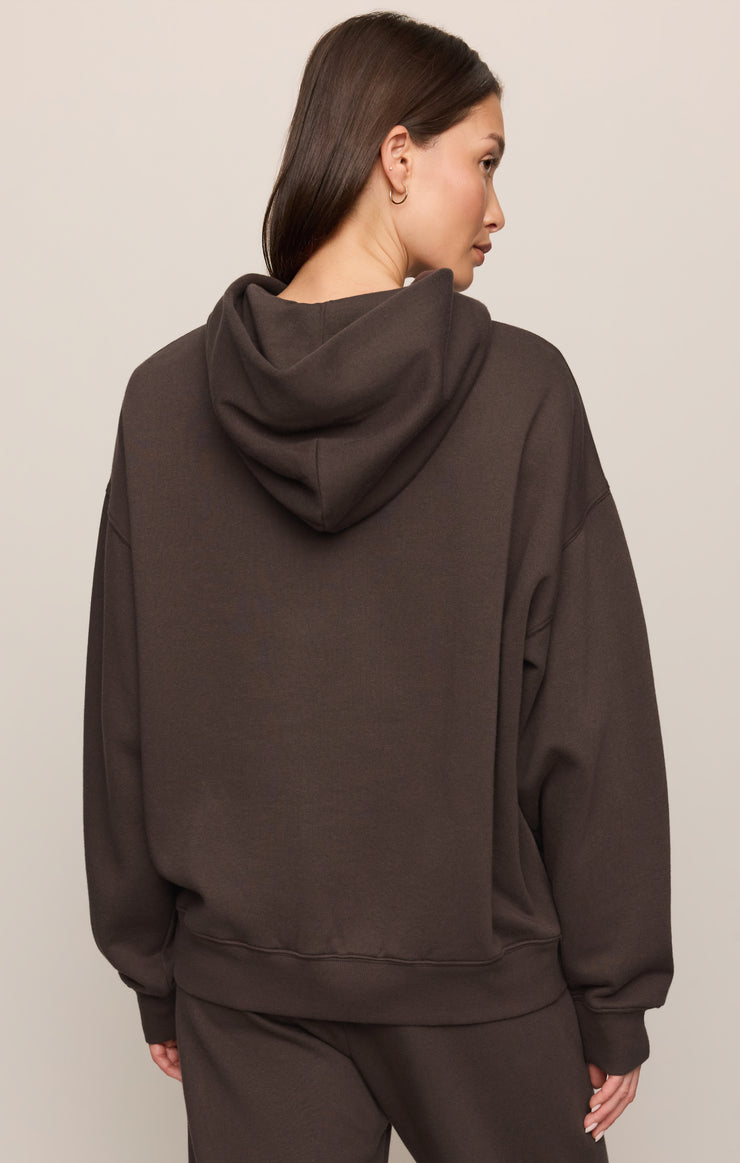 Tops First Quarter Hoodie Cocoa Bean
