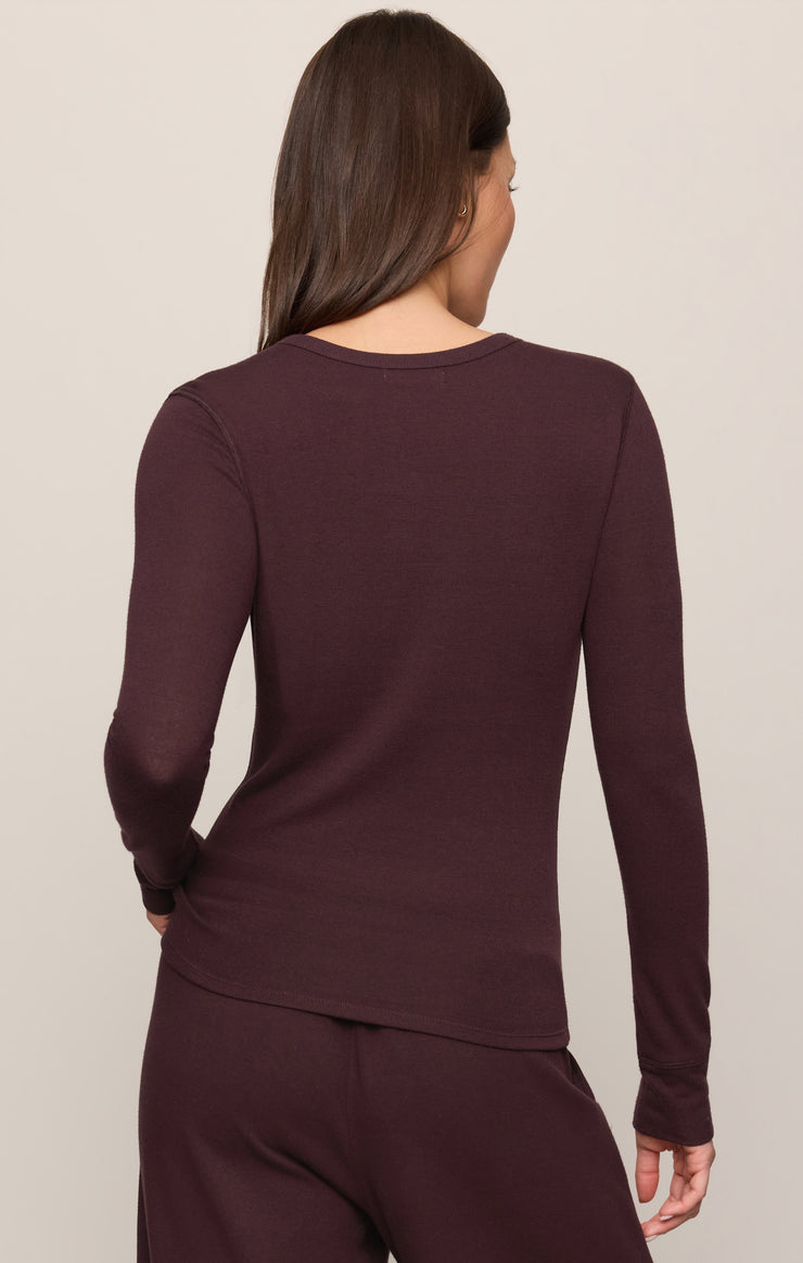 Tops Alexandra Top Berry Noir
