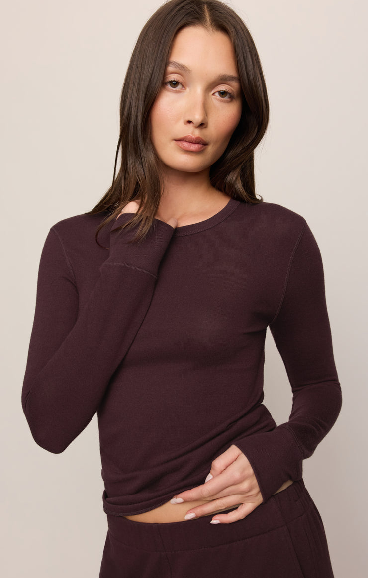 Tops Alexandra Top Berry Noir