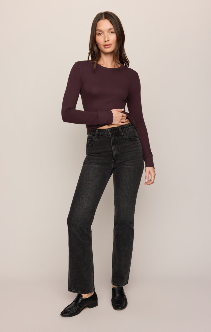 Tops Alexandra Top Berry Noir