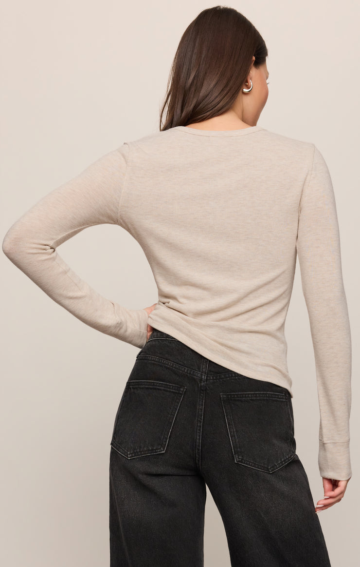 Tops Alexandra Top Natural Heather