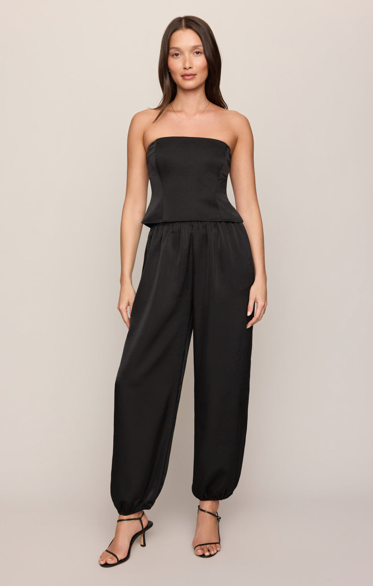 Tops La Luna Luxe Strapless Top Black