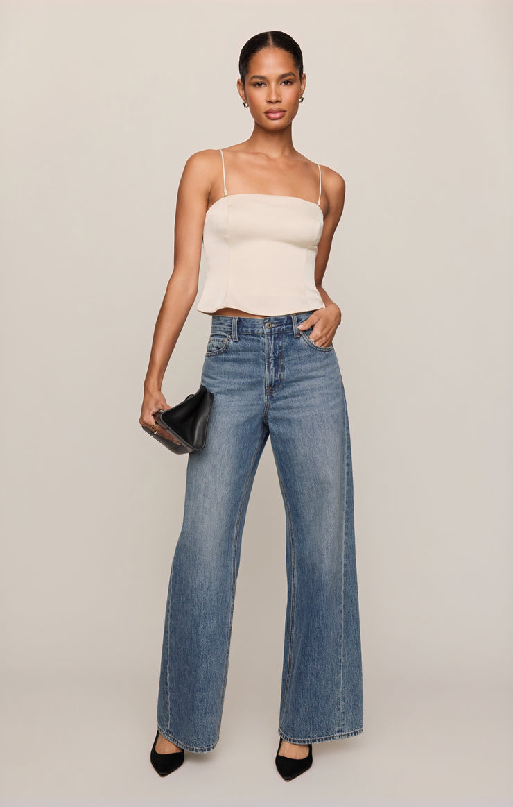 Tops La Luna Luxe Strapless Top Sandstone