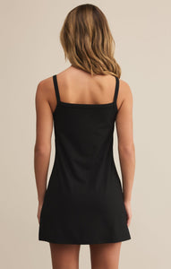 DressesArena Rib Mini Dress Black
