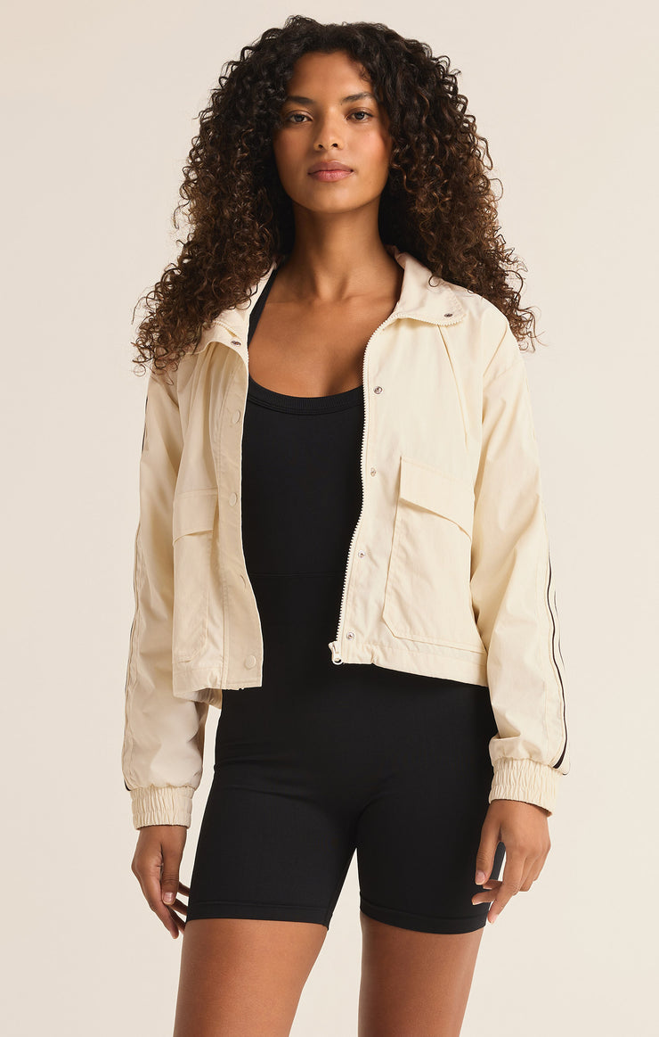 Jackets On Track Nylon Jacket Sandstone