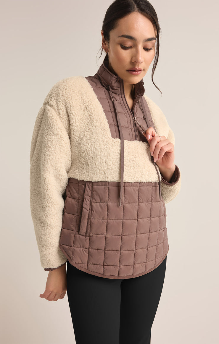 Jackets Road Tripper Sherpa Quilted Nylon Jacket Deep Taupe