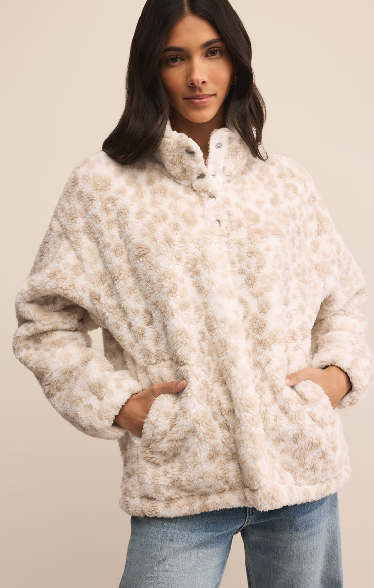 Jackets Brooklyn Leopard Sherpa Jacket Crystal