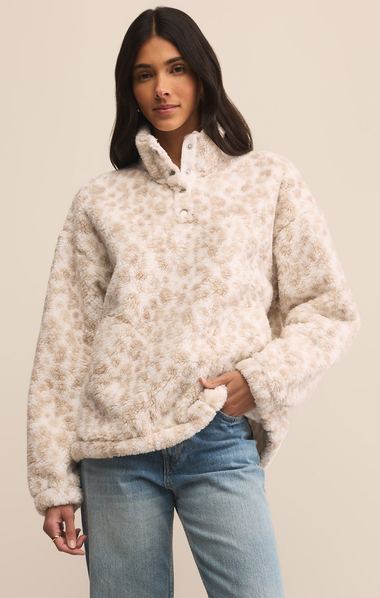 Jackets Brooklyn Leopard Sherpa Jacket Crystal
