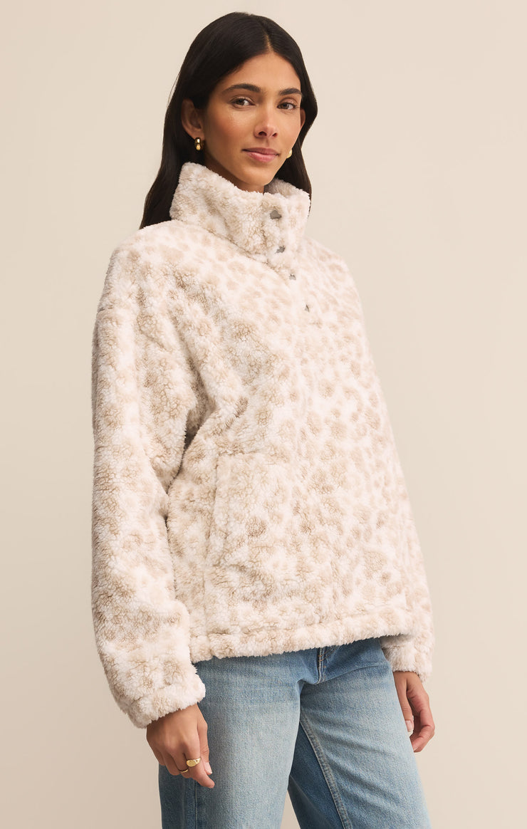 Jackets Brooklyn Leopard Sherpa Jacket Crystal