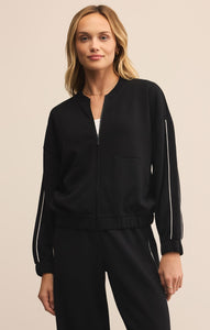 JacketsOn Track Oversized Jersey Jacket Black