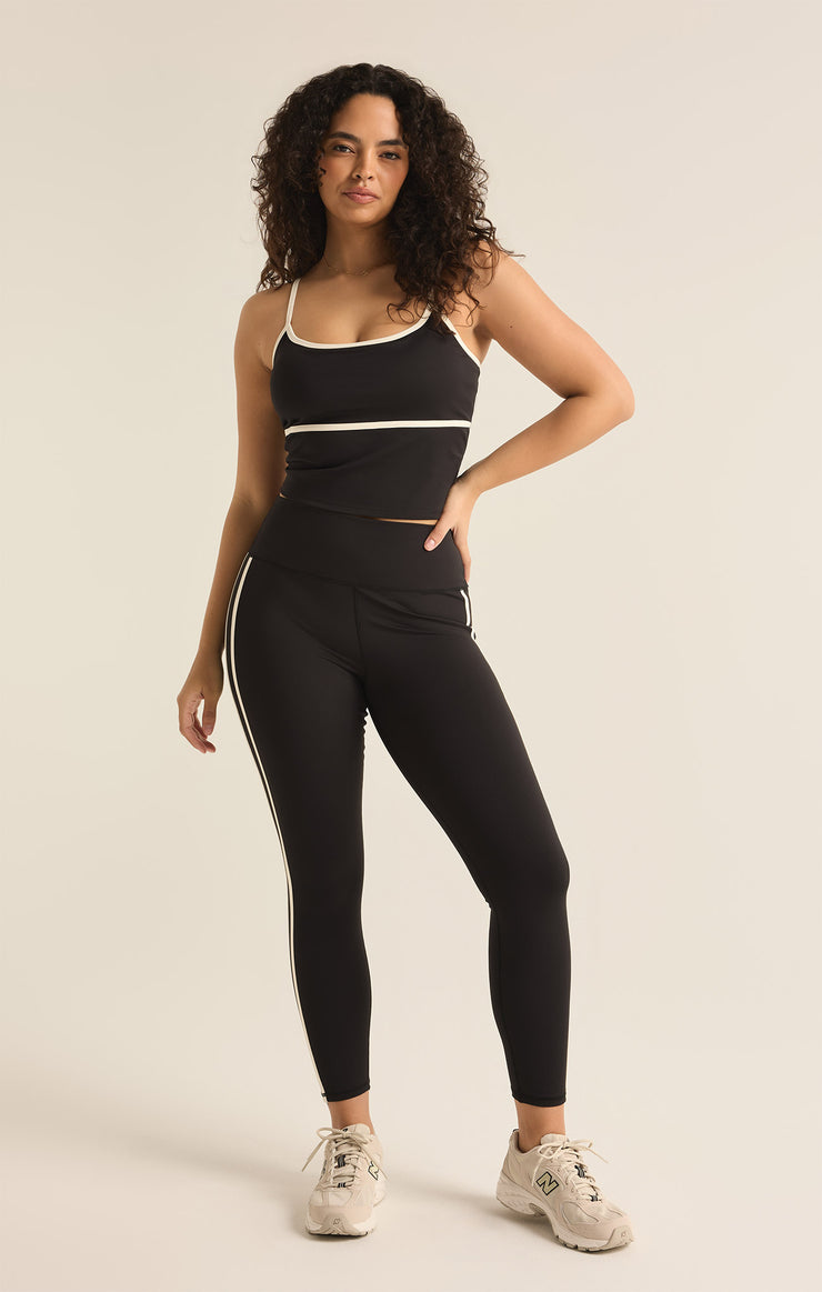 Leggings On Rotation Contrast 7/8 Legging Black