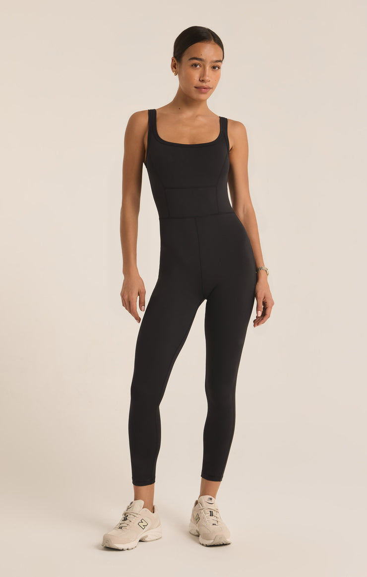 Leggings Line Up Onesie Black