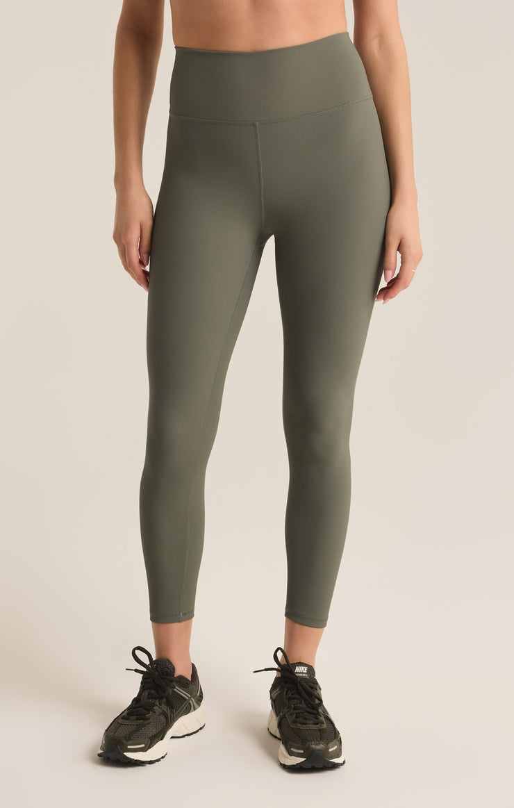 Pants Early Bird Rib High Rise Legging Seagrass