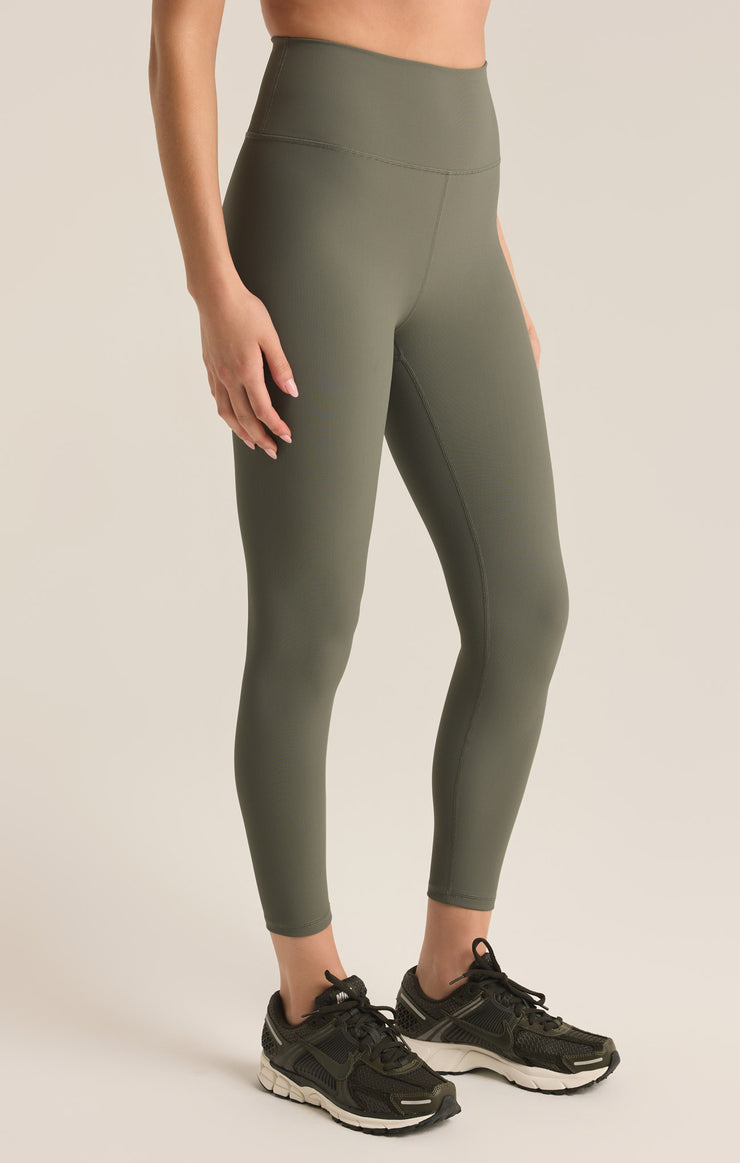 Pants Early Bird Rib High Rise Legging Seagrass