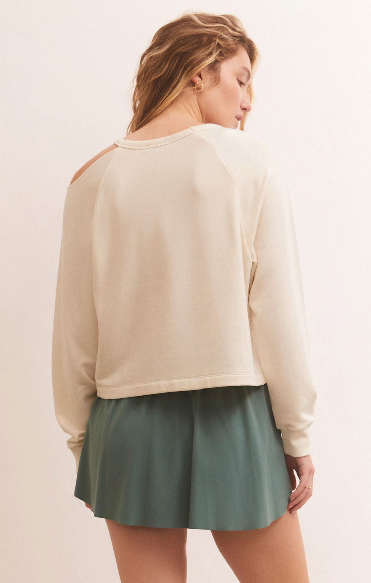 Tops Studio Modal Fleece Sweatshirt Sandstone