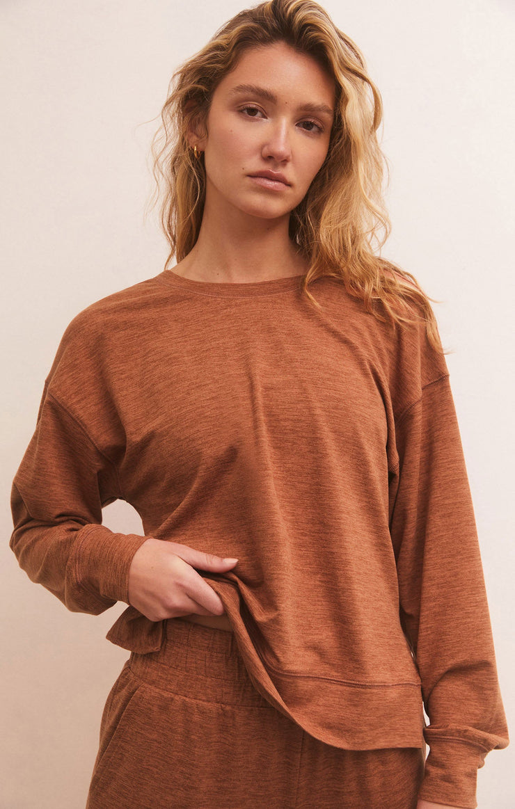 Tops Ultra Soft Reversible Top Heather Penny
