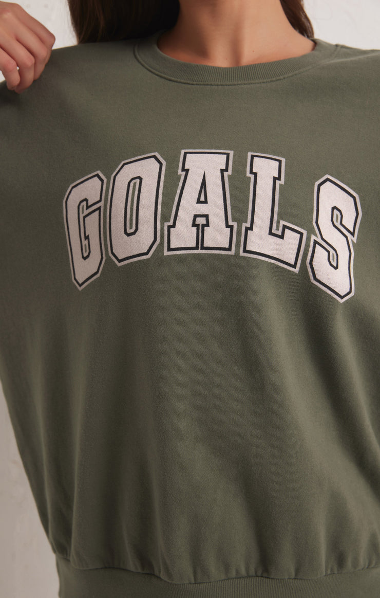 Tops Oversized Goals Crew Sweatshirt Oversized Goals Crew Sweatshirt