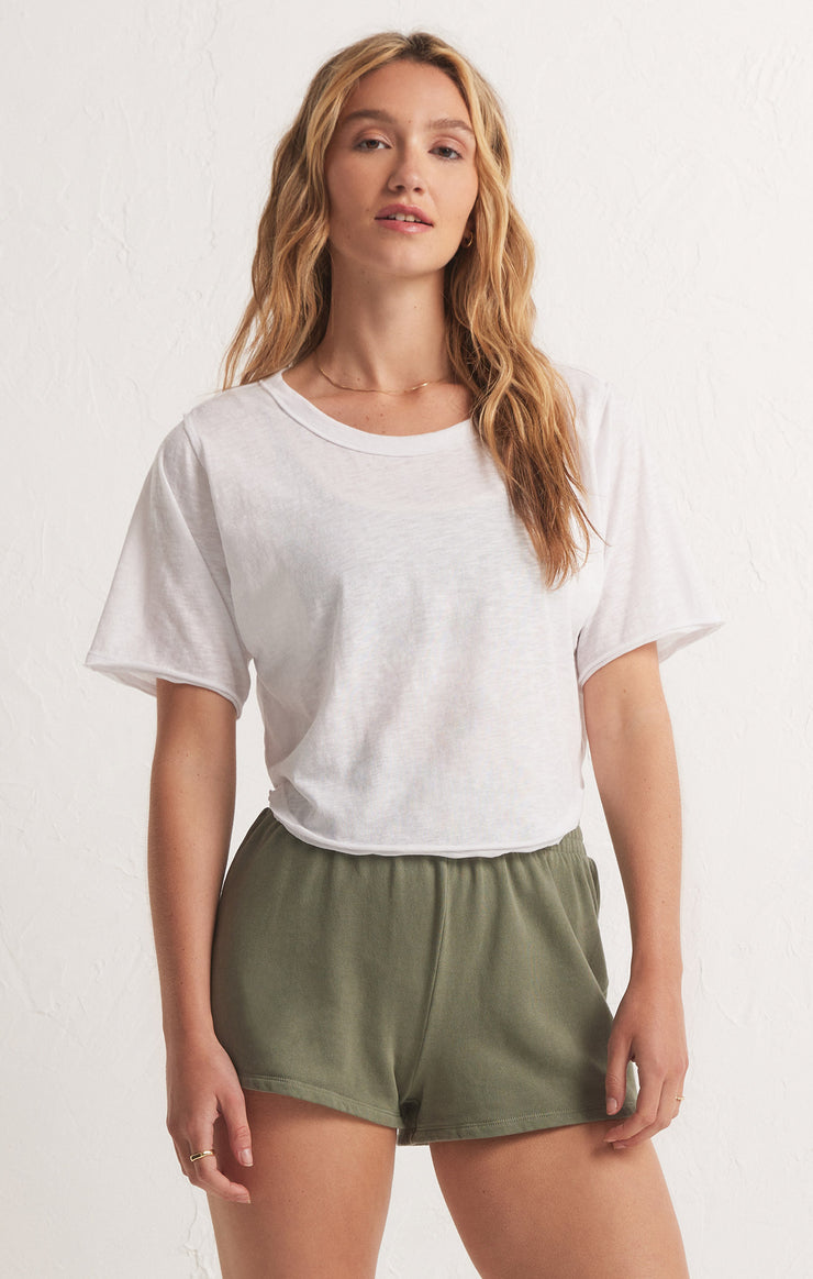 Tops Free Flowing Tee White
