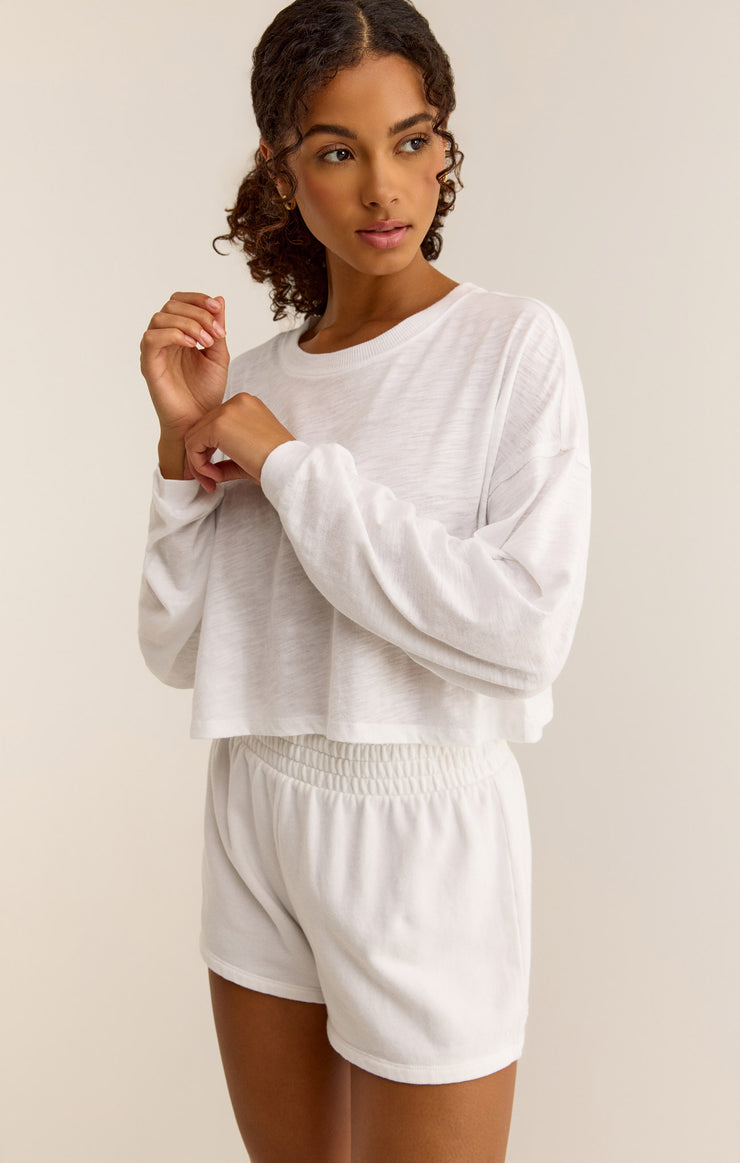 Tops Turn It Up Long Sleeve Top White