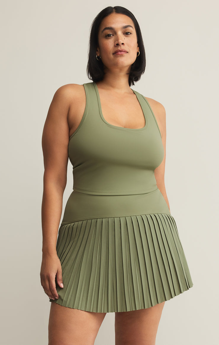 Tops Courtside Tank Bra Courtside Green