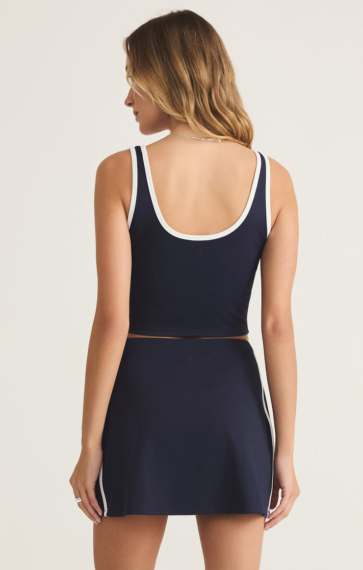 Tops Newport Contrast Cropped Tank Bra Newport Contrast Cropped Tank Bra