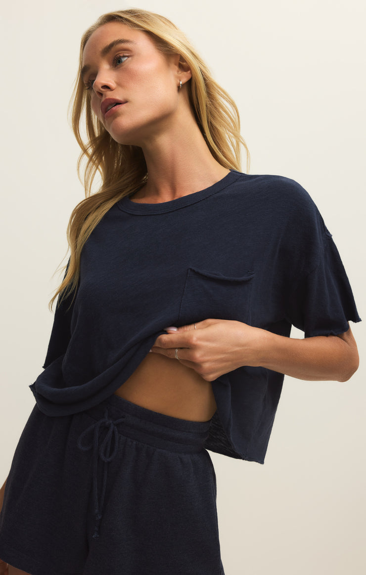 Tops Everyday Pocket Tee Eclipse