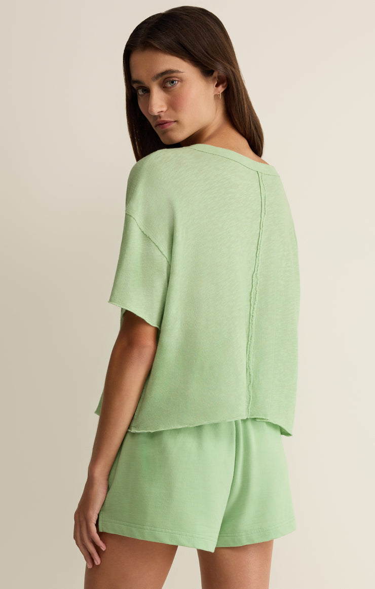 Tops Everyday Pocket Tee Pistachio