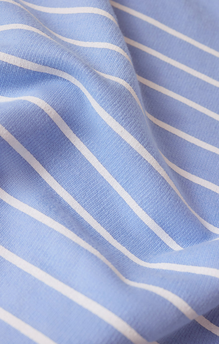 Tops Weekender Stripe V-Neck Barcelona Blue