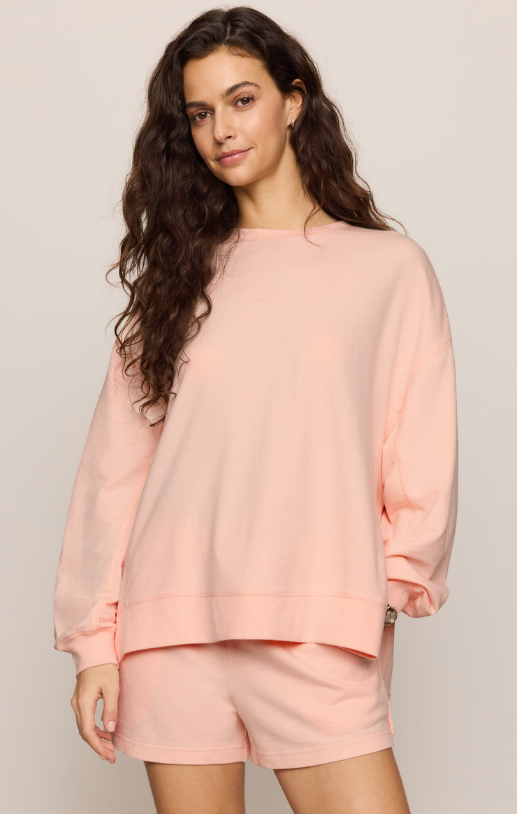 Tops Modern Weekender Sweatshirt Bellini