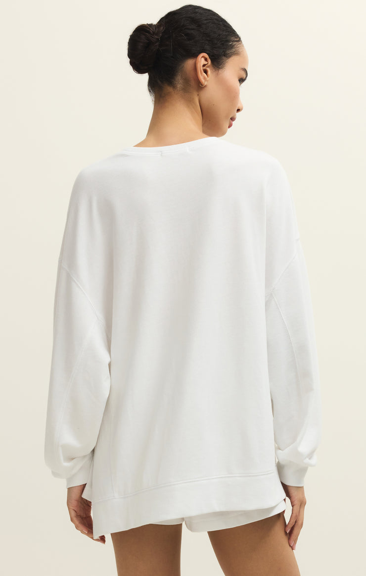 Tops Modern Weekender Sweatshirt White
