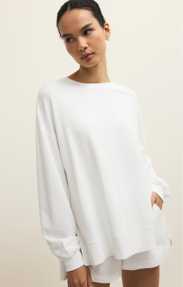 Tops Modern Weekender Sweatshirt White