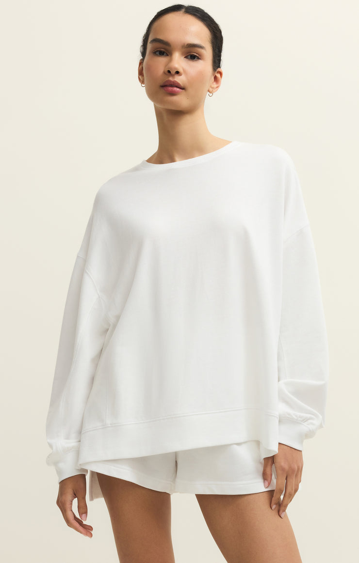 Tops Modern Weekender Sweatshirt White