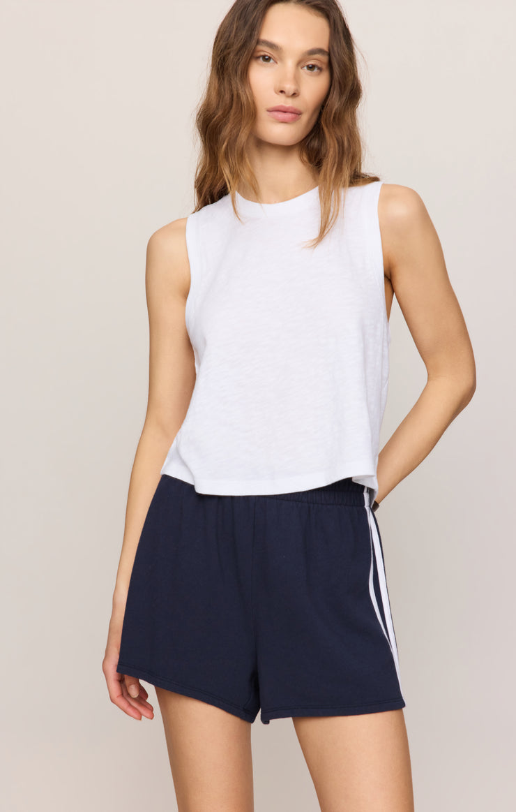 Tops Kick Back Muscle Tank White