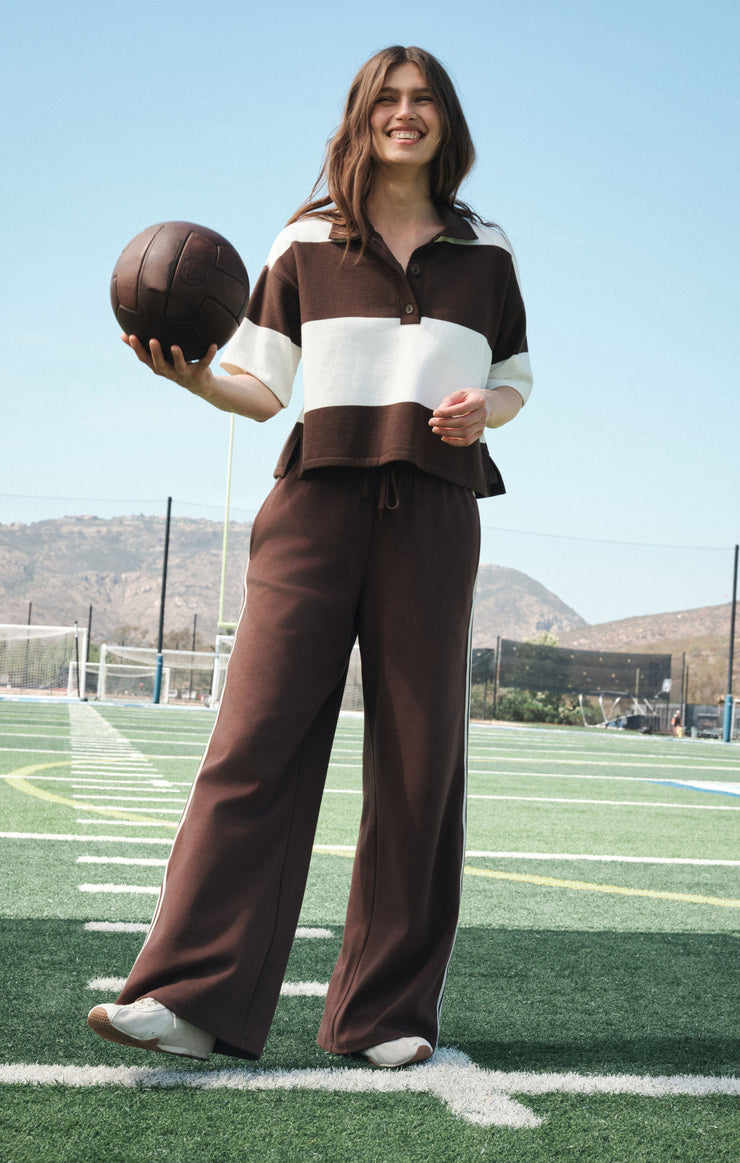 Tops Mariner Short Sleeve Polo Dark Chocolate