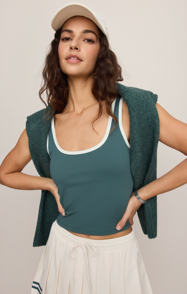 Tops Breathe Easy Performance Tank Emerald Cove