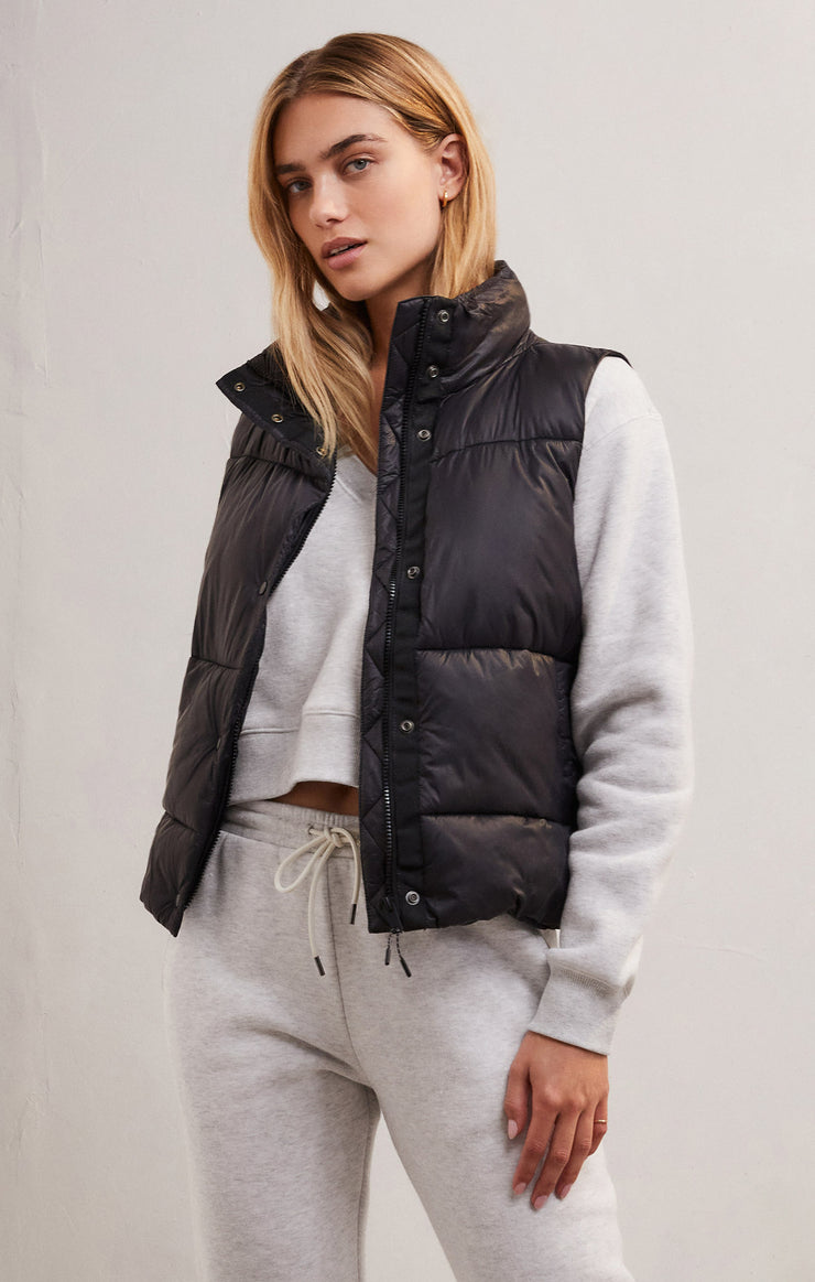 Jackets Just Right Puffer Vest Black