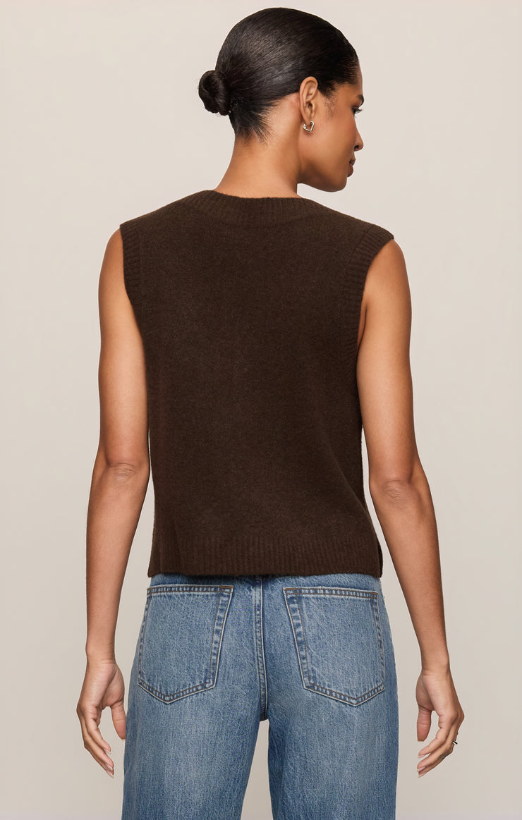 Sweaters Class Act Sweater Vest Dark Chocolate