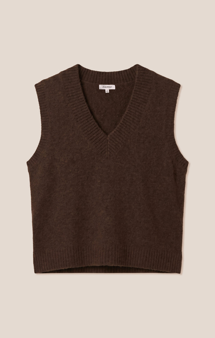 Sweaters Class Act Sweater Vest Dark Chocolate