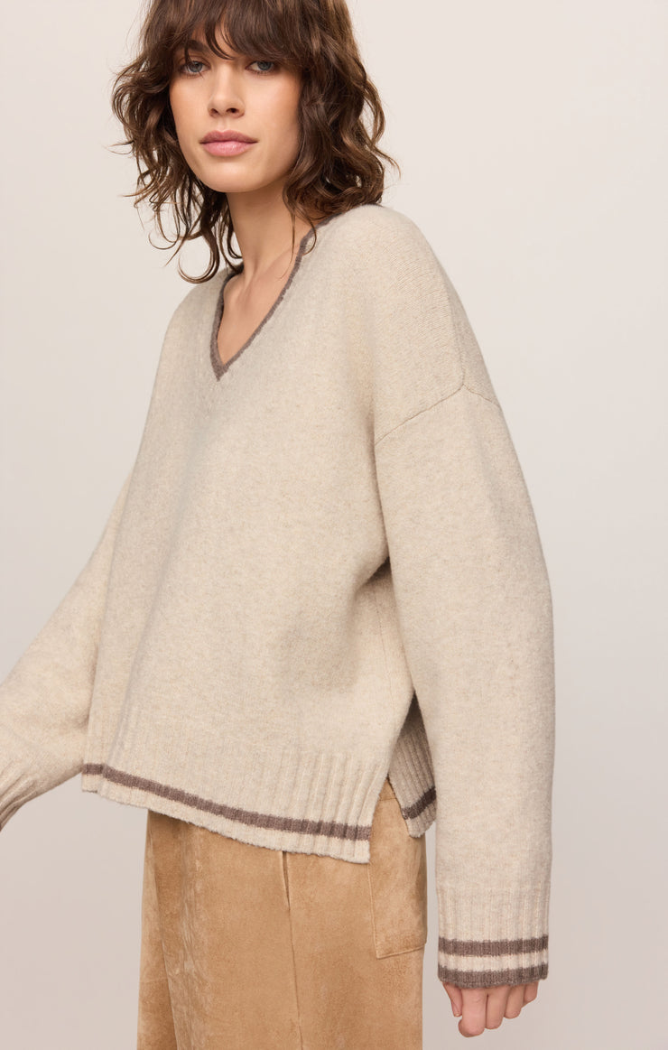 Sweaters Endure V-Neck Sweater Natural Heather