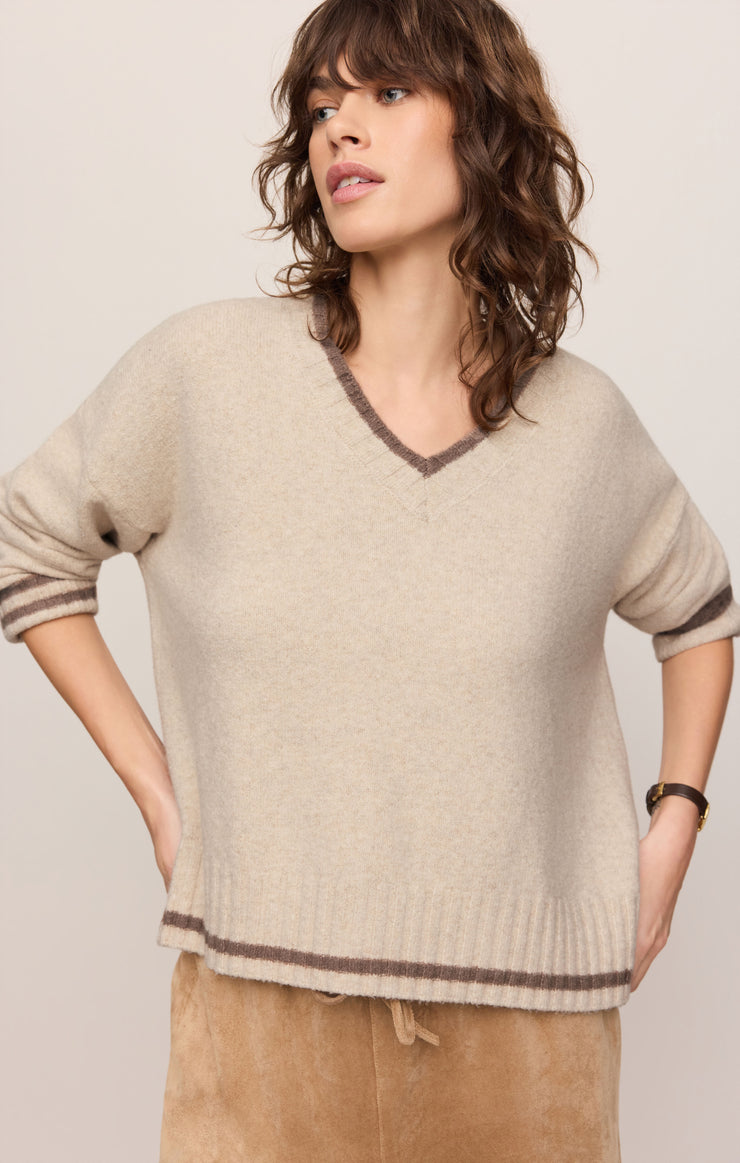 Sweaters Endure V-Neck Sweater Natural Heather
