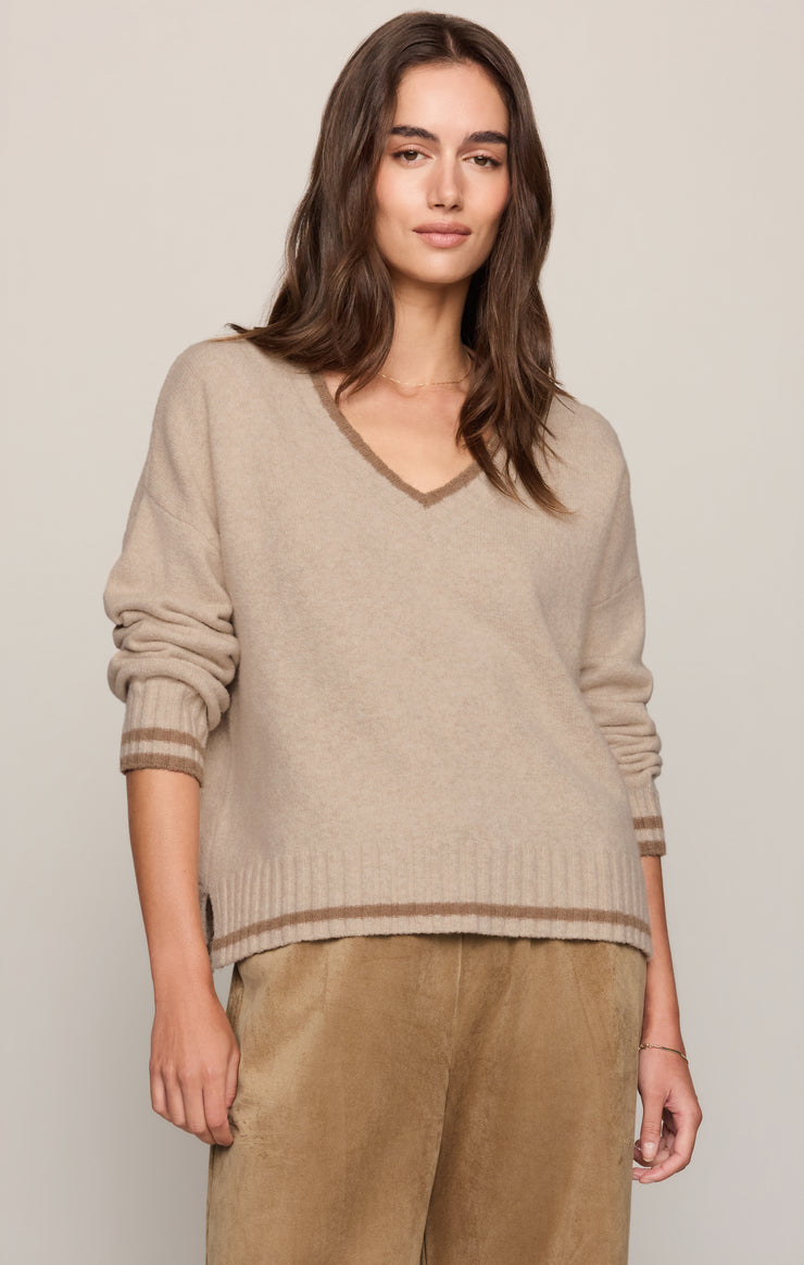 Sweaters Endure V-Neck Sweater Natural Heather