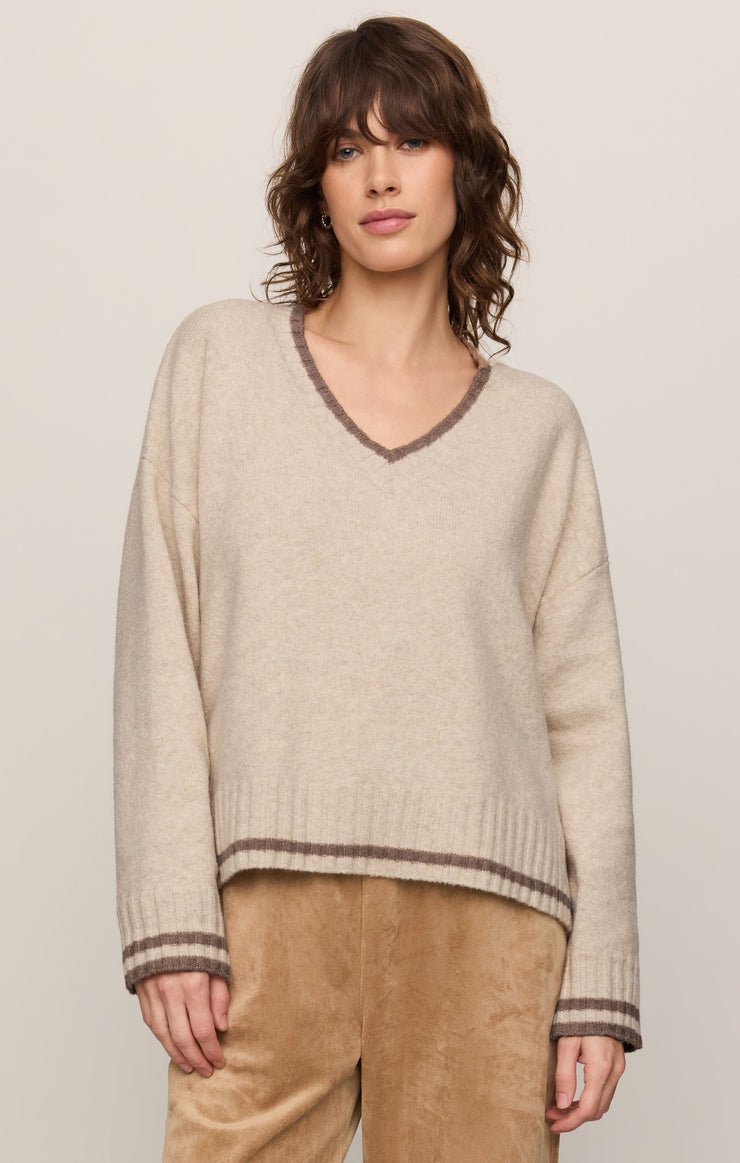 Sweaters Endure V-Neck Sweater Natural Heather